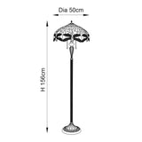 TIFFANY Dragonfly Beige Floor Lamp