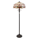 TIFFANY Dragonfly Beige Floor Lamp