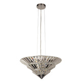 SEARCHLIGHT SAVVANAH 8Lt Pendant Convertible To Flush - Chrome Metal & Clear Crystal