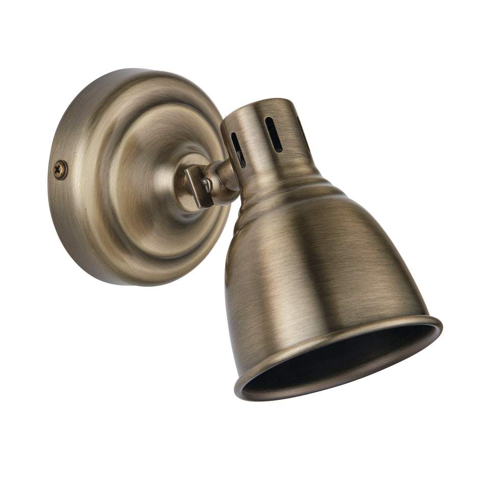 Westbury Single Spotlight - Antique Brass