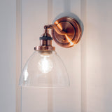 ENDON Hansen Wall Light - Aged Copper