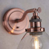 ENDON Hansen Wall Light - Aged Copper