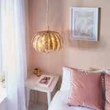 ENDON Delphine 3Lt Pendant - Gold Leaf