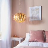 ENDON Delphine 3Lt Pendant - Gold Leaf