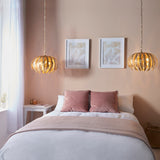 ENDON Delphine 3Lt Pendant - Gold Leaf