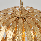 ENDON Delphine 3Lt Pendant - Gold Leaf