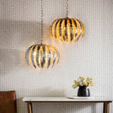 ENDON Delphine 3Lt Pendant - Gold Leaf