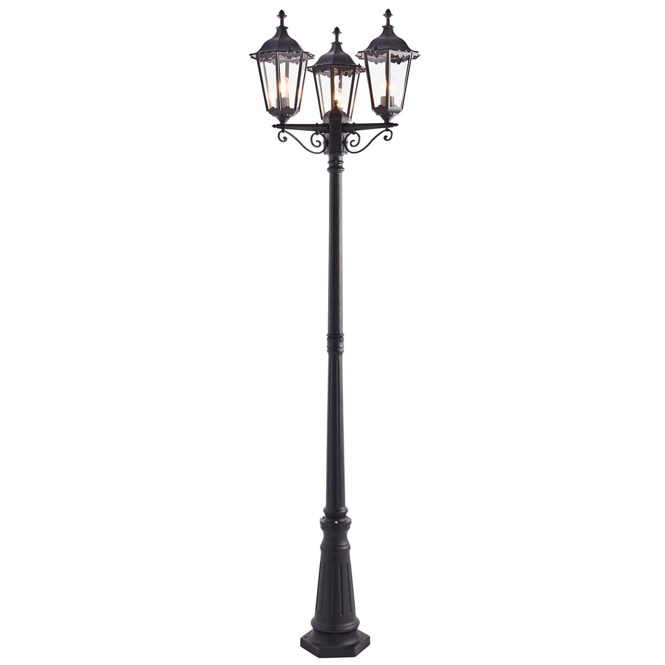 Burford Outdoor IP44 3Lt Lamp Post - Traditional Style