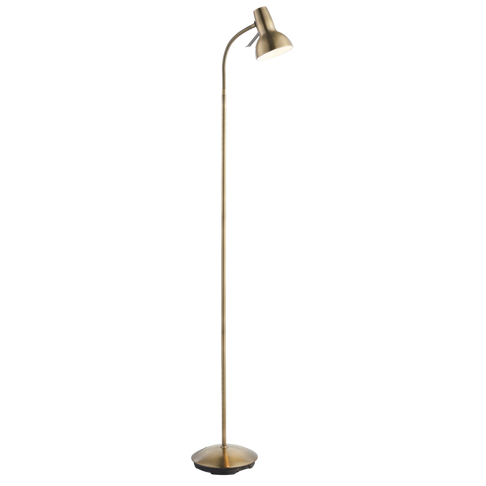 Amalfi Task Floor Lamp - Antique Brass