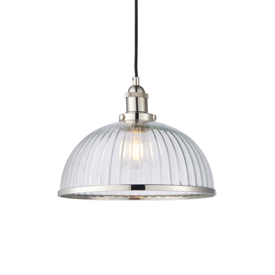 ENDON Hansen Pendant - Bright Nickel