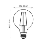 ENDON E27 LED filament globe 95mm