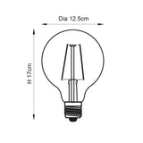 ENDON E27 LED filament globe 125mm