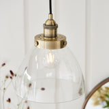 ENDON Hansen Pendant - Antique Brass