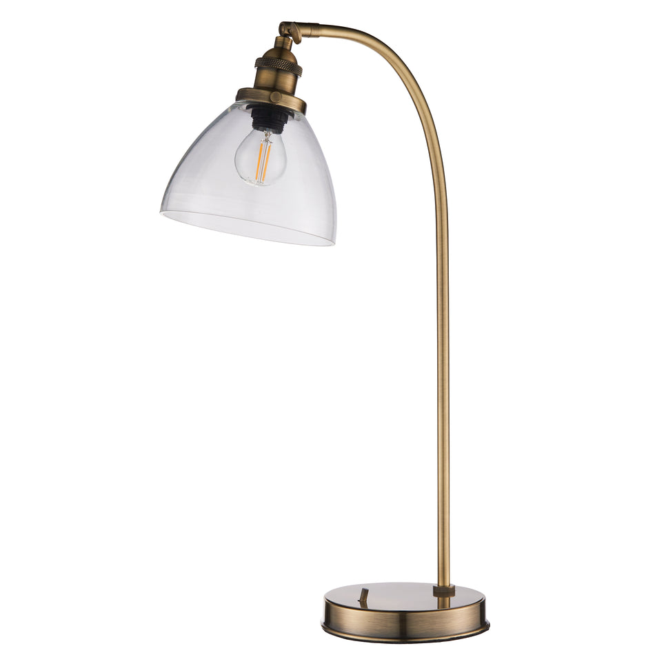 Hansen Task Table Lamp - Resto Style, Antique Brass
