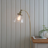 ENDON Hansen Task Floor Lamp - Antique Brass