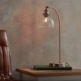 ENDON Hansen Task Table Lamp - Aged Copper