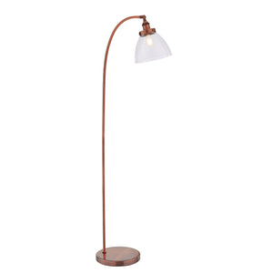 ENDON Hansen Task Floor Lamp - Aged Cooper