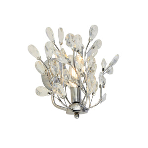 SEARCHLIGHT BOUQUET Wall Light - Chrome Metal & Crystal