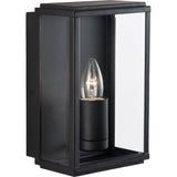 BOX - Outdoor Wall Light - Antique Brass, Rustic Brown or Black Metal