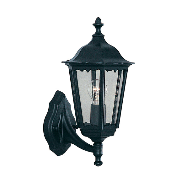 SEARCHLIGHT ALEX Outdoor Wall Light - Black Metal & Glass