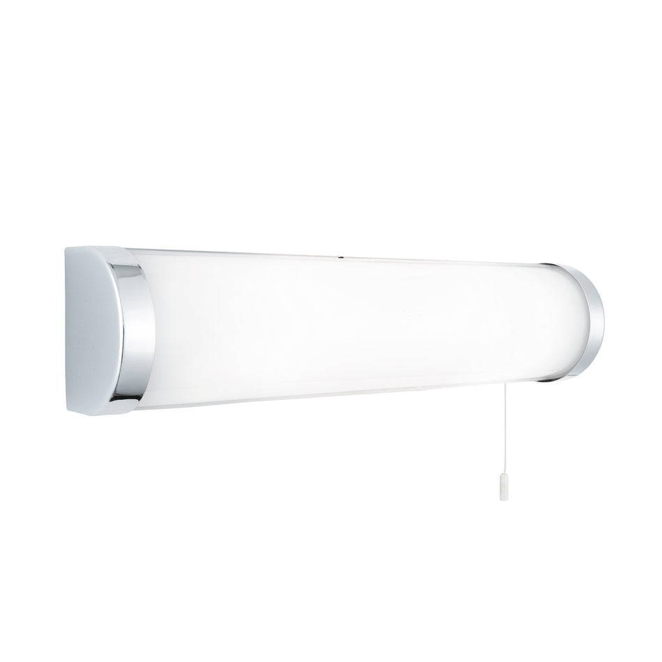 SEARCHLIGHT POPLAR 2Lt Wall Light - Chrome Metal & Opal Glass