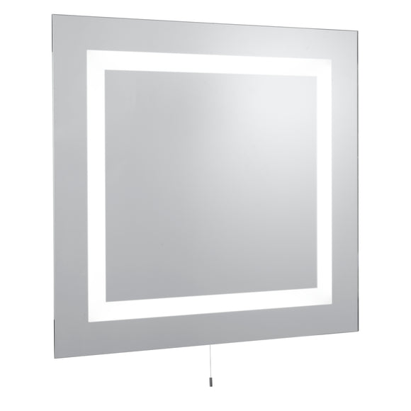 SEARCHLIGHT Bathroom Mirror - Chrome Metal & Mirrored Glass