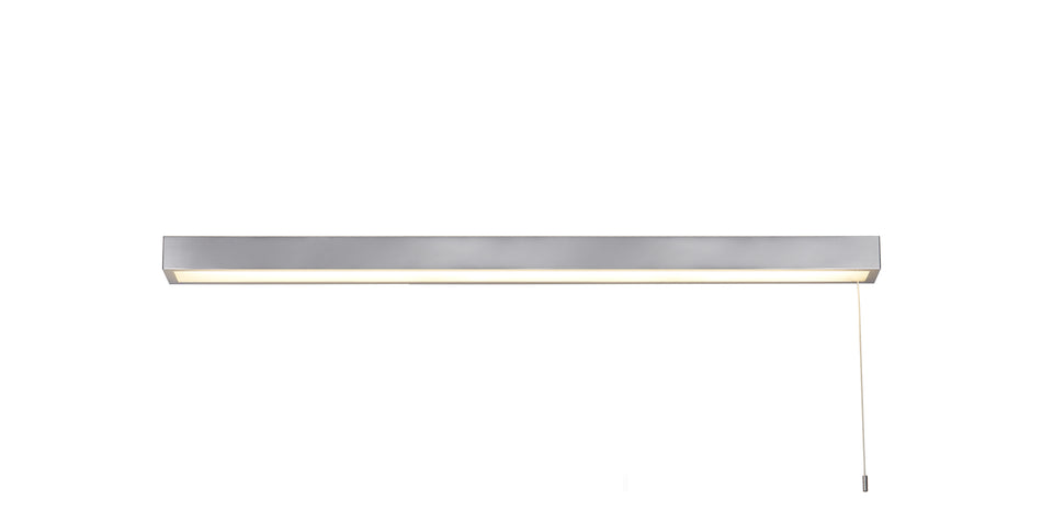 VENTI Bathroom Wall Light - Polished Chrome Metal & Frosted Polycarbonate