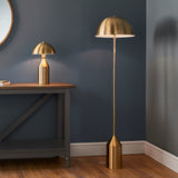 ENDON Nova Floor Lamp - Antique Brass