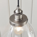 ENDON Hansen Pendant - Brushed Silver