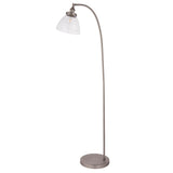 ENDON Hansen Task Floor Lamp - Brushed Silver