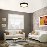 SEARCHLIGHT GIANNA Flush LED Light with Fabric Diffuser