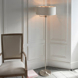 ENDON Highclere 3Lt Floor Lamp - Brushed Chrome Natural