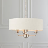 ENDON Highclere 3Lt Pendant - Brushed Chrome Natural