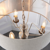 ENDON Highclere 3Lt Pendant - Brushed Chrome Natural