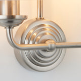 ENDON Highclere 2Lt Wall Light - Brushed Chrome Natural