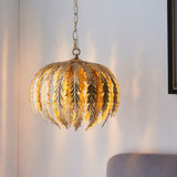 ENDON Delphine Pendant Small - Gold Leaf