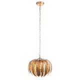 ENDON Delphine Pendant Small - Gold Leaf