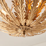 ENDON Delphine 3Lt Flush - Gold Leaf