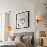 ENDON Dolphine Wall Light - Gold Leaf