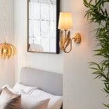 ENDON Dolphine Wall Light - Gold Leaf