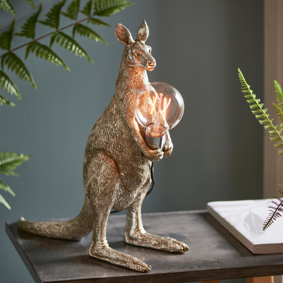 Kangaroo Table Lamp - Silver Finish