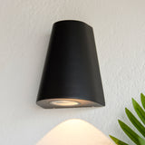 ENDON Helm Wall Light - Black Metal