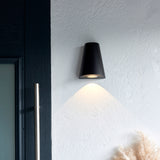 ENDON Helm Wall Light - Black Metal