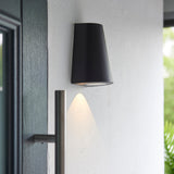 ENDON Helm Wall Light - Black Metal