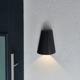 ENDON Helm Wall Light - Black Metal