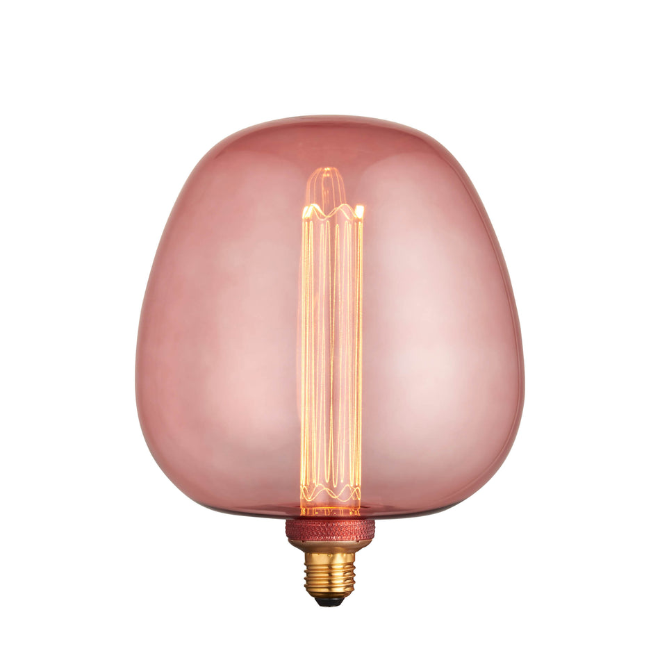 Roves E27 LED Anti Glare Lamp - Pink Tinted Glass