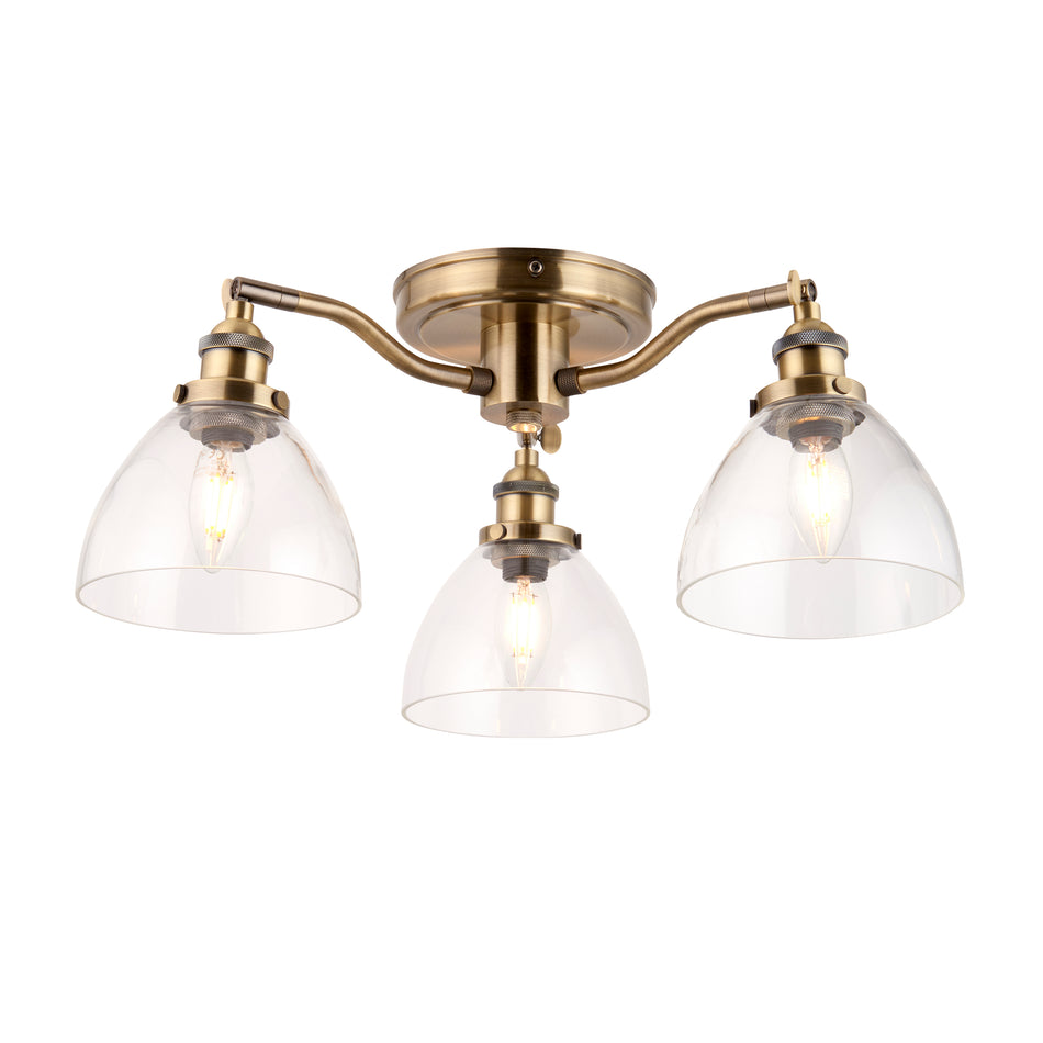 ENDON Hansen 3Lt Semi Flush