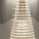 SEARCHLIGHT Cyclone Table Lamp - Chrome Metal & Smoked Glass