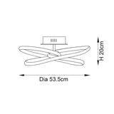 ENDON Lighting Dune Semi Flush