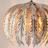 ENDON Delphine Pendant Small - Silver Leaf